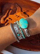 Kingwood Turquoise Cuff Bracelet - Horseshoe J & Co.