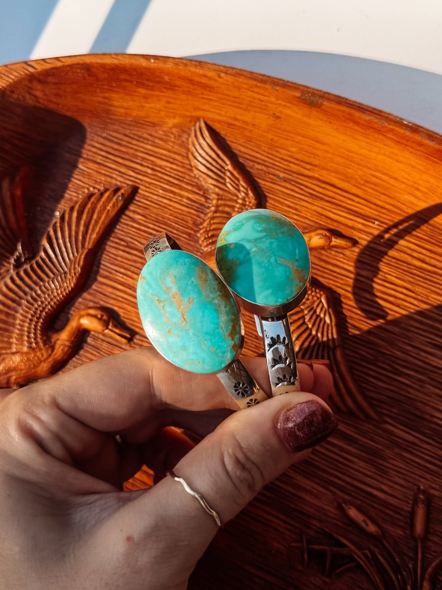 Kingwood Turquoise Cuff Bracelet - Horseshoe J & Co.