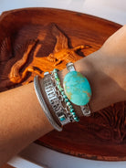 Kingwood Turquoise Cuff Bracelet - Horseshoe J & Co.