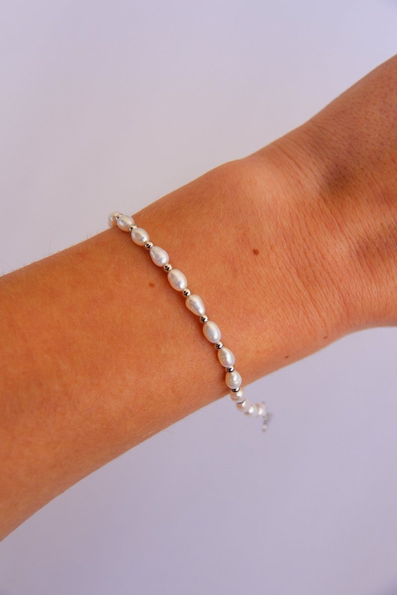 Kirby Freshwater Pearl Beaded Bracelet - Horseshoe J & Co.