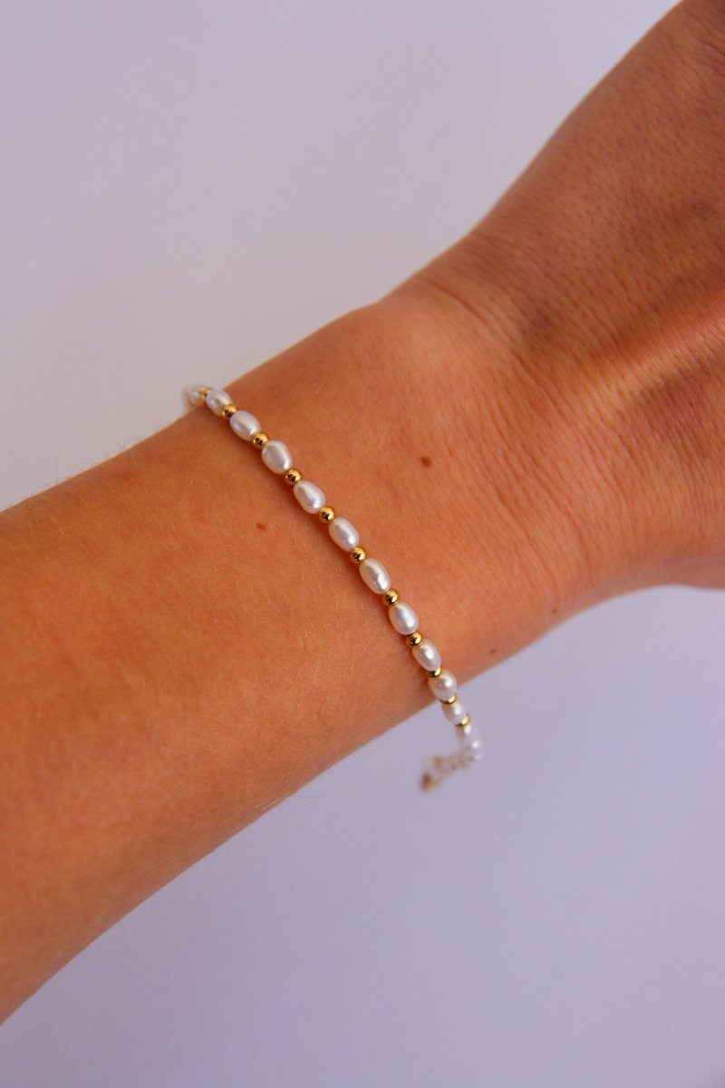 Kirby Freshwater Pearl Beaded Bracelet - Horseshoe J & Co.