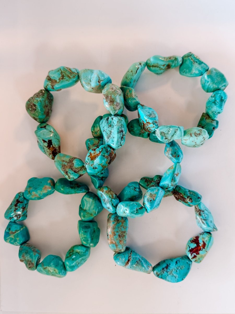 Laramie Turquoise Nugget Bracelet - Horseshoe J & Co.