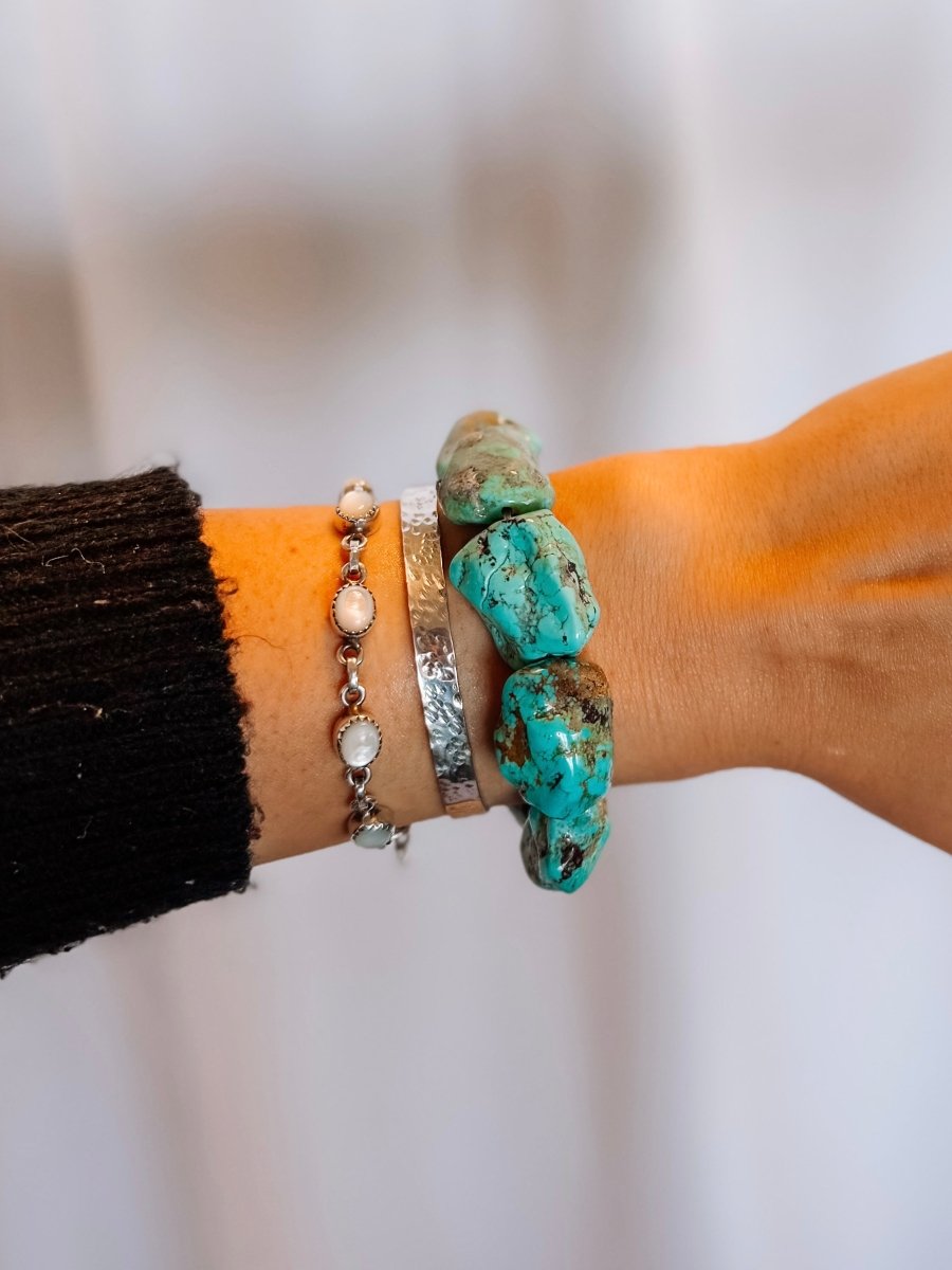 Laramie Turquoise Nugget Bracelet - Horseshoe J & Co.