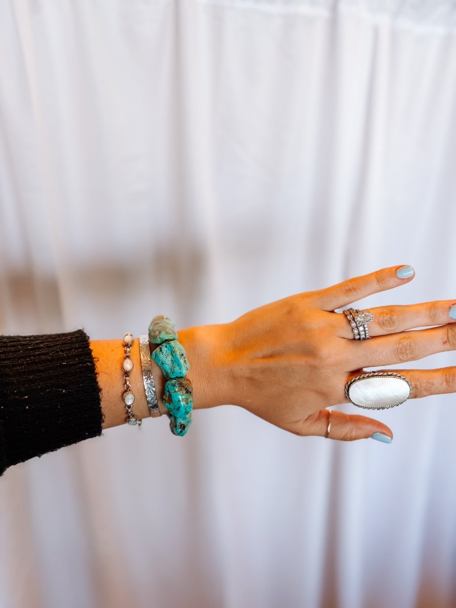 Laramie Turquoise Nugget Bracelet - Horseshoe J & Co.