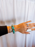 Laramie Turquoise Nugget Bracelet - Horseshoe J & Co.