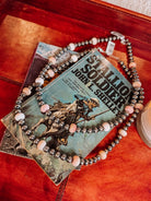 Lasso Pink Conch 8mm Pearl Necklace - Horseshoe J & Co.