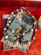 Lasso Pink Conch 8mm Pearl Necklace - Horseshoe J & Co.