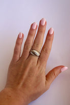 Ledger Large Croissant Ring - Horseshoe J & Co.