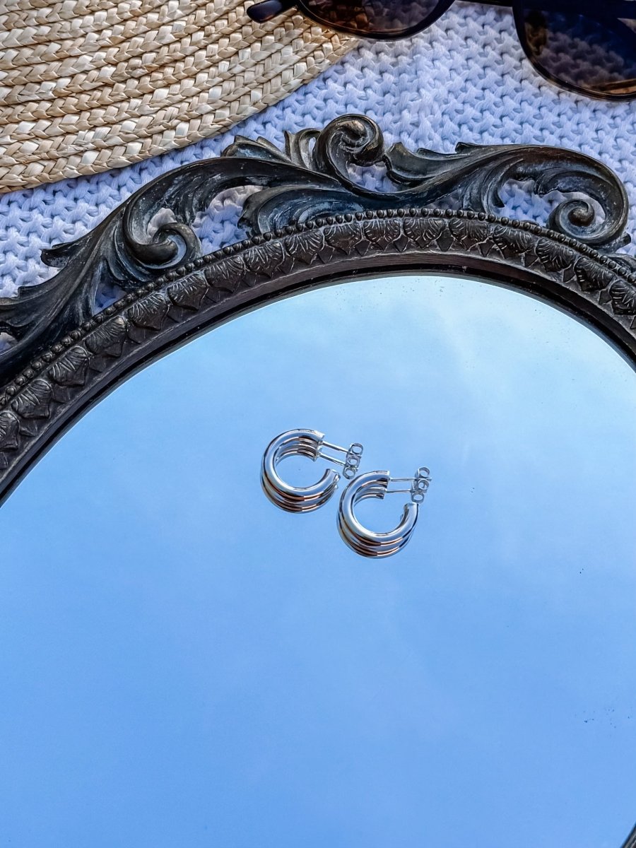 Libby 20mm Chunky Tube Hoops - Horseshoe J & Co.