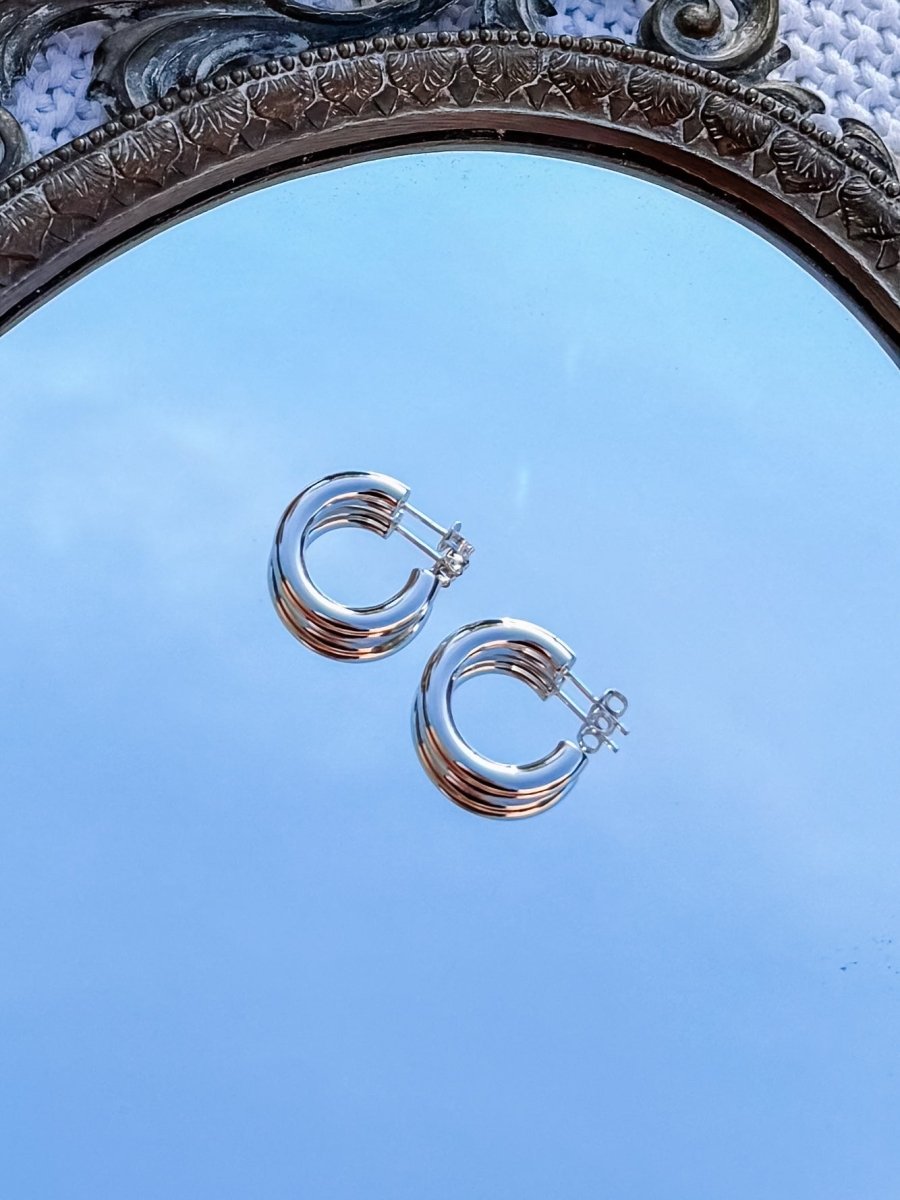 Libby 24mm Chunky Tube Hoops - Horseshoe J & Co.