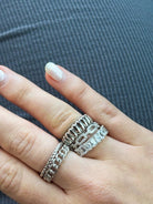 Lincoln Pavé Link Ring - Horseshoe J & Co.