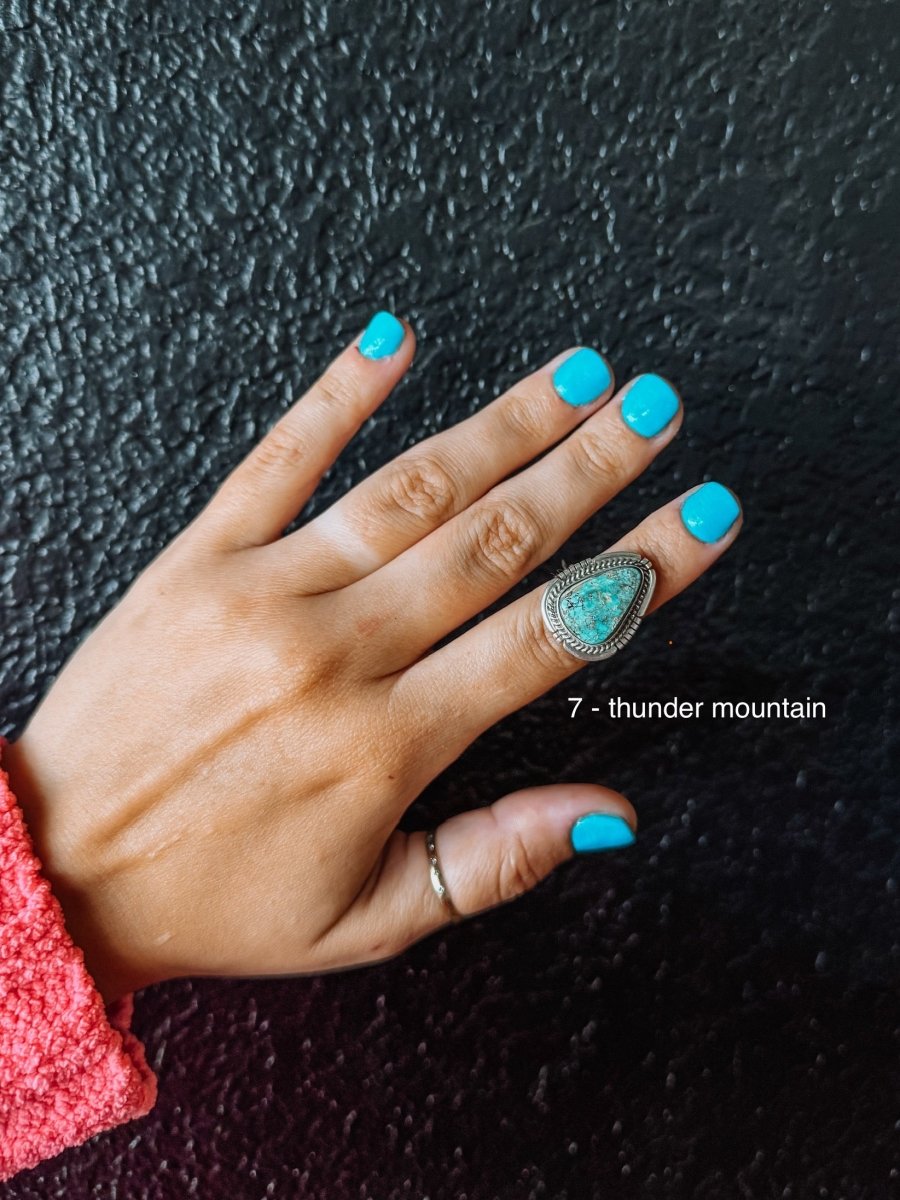 Lincoln Turquoise Ring - ring - Horseshoe J & Co.