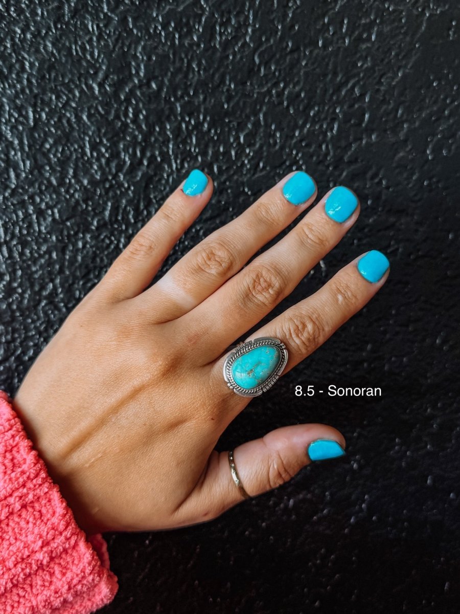 Lincoln Turquoise Ring - ring - Horseshoe J & Co.