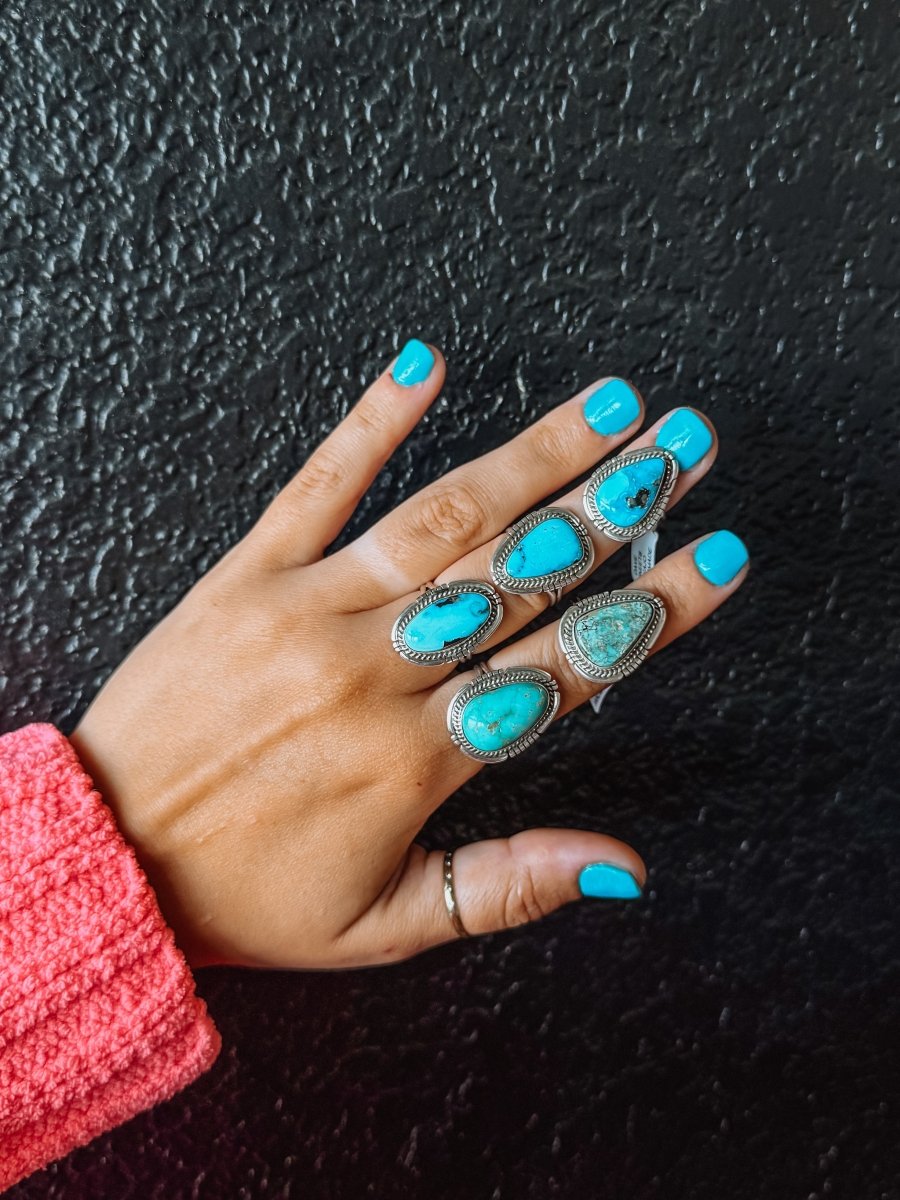 Lincoln Turquoise Ring - ring - Horseshoe J & Co.