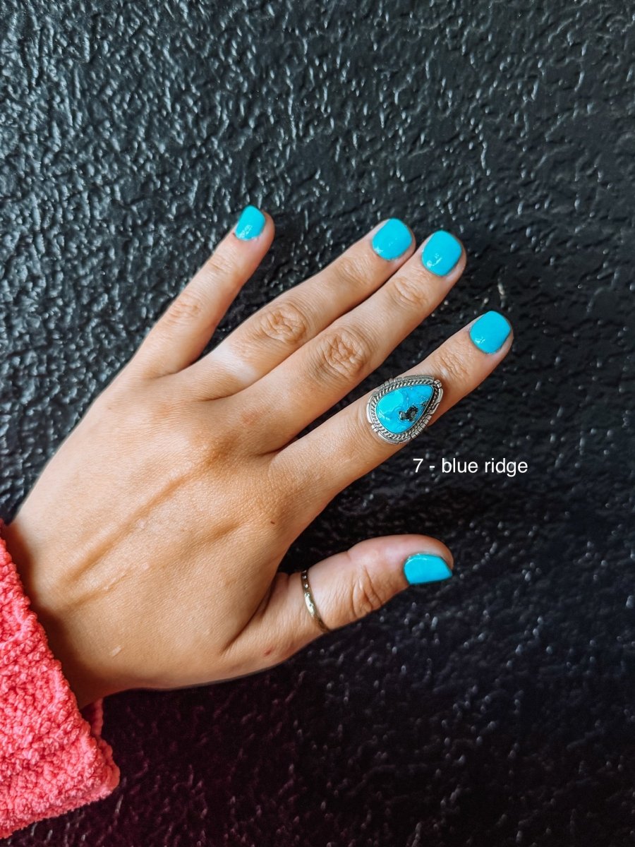 Lincoln Turquoise Ring - ring - Horseshoe J & Co.