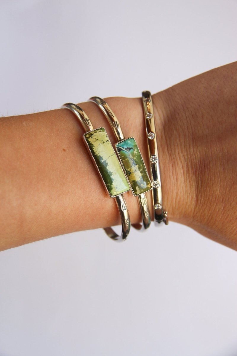 Lingle Turquoise Bar Cuff - Horseshoe J & Co.