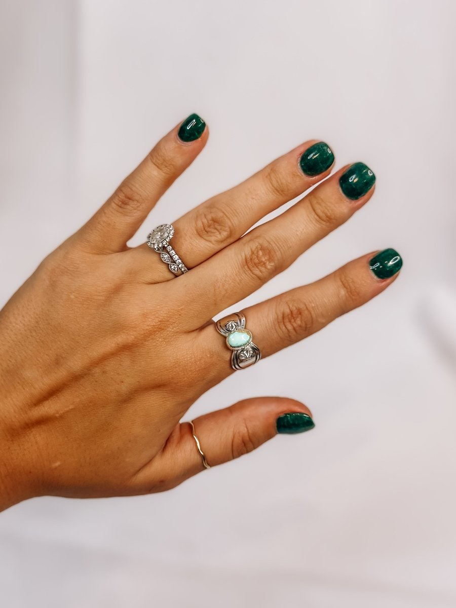 Lovell Dry Creek Turquoise Ring - Horseshoe J & Co.