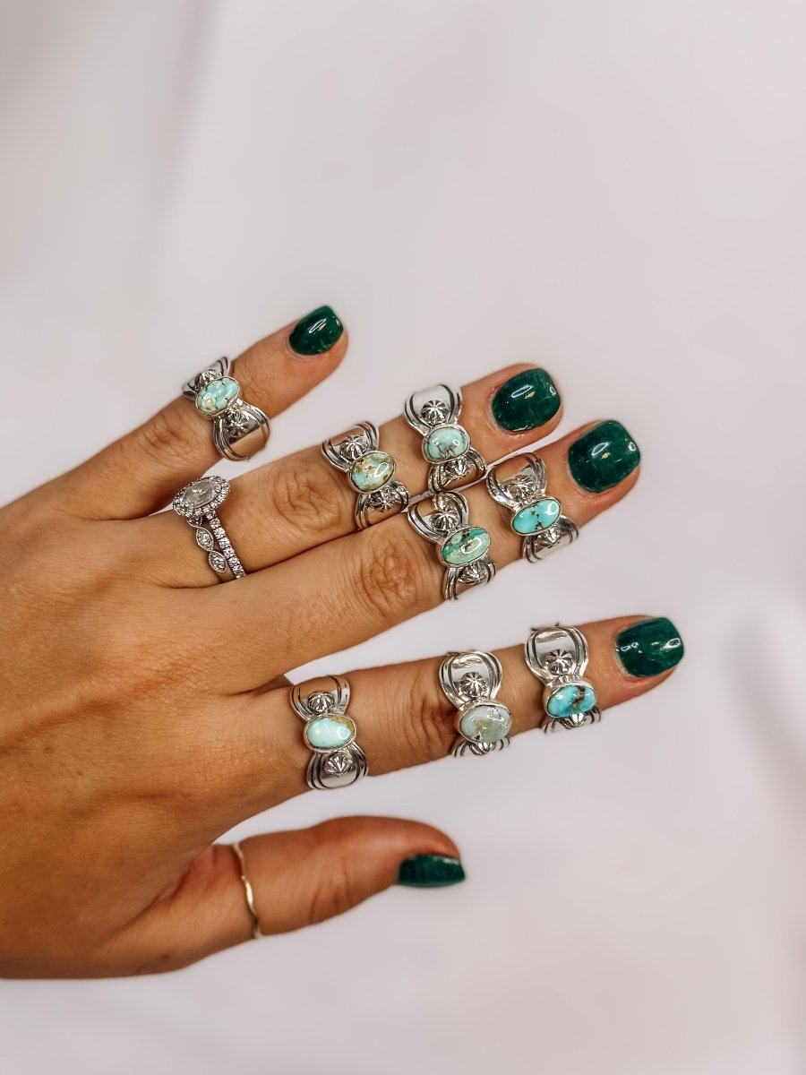 Lovell Dry Creek Turquoise Ring - Horseshoe J & Co.