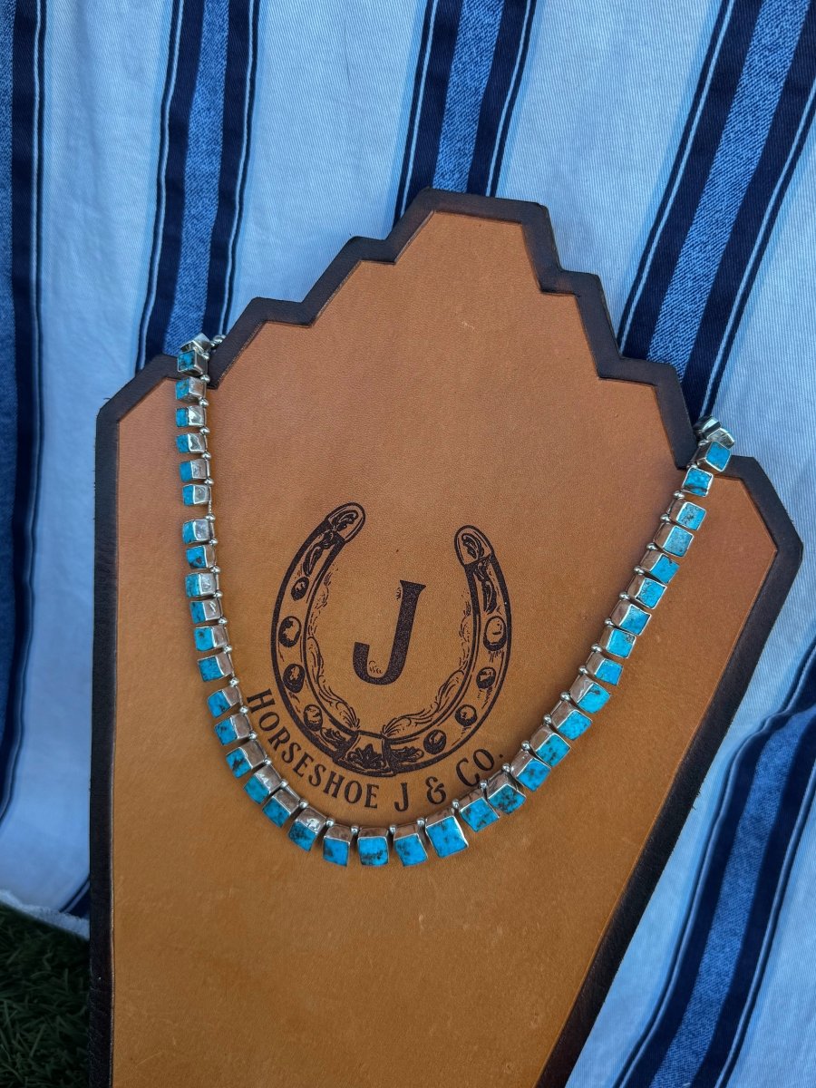 Lovesick Blues Turquoise Necklace - Horseshoe J & Co.