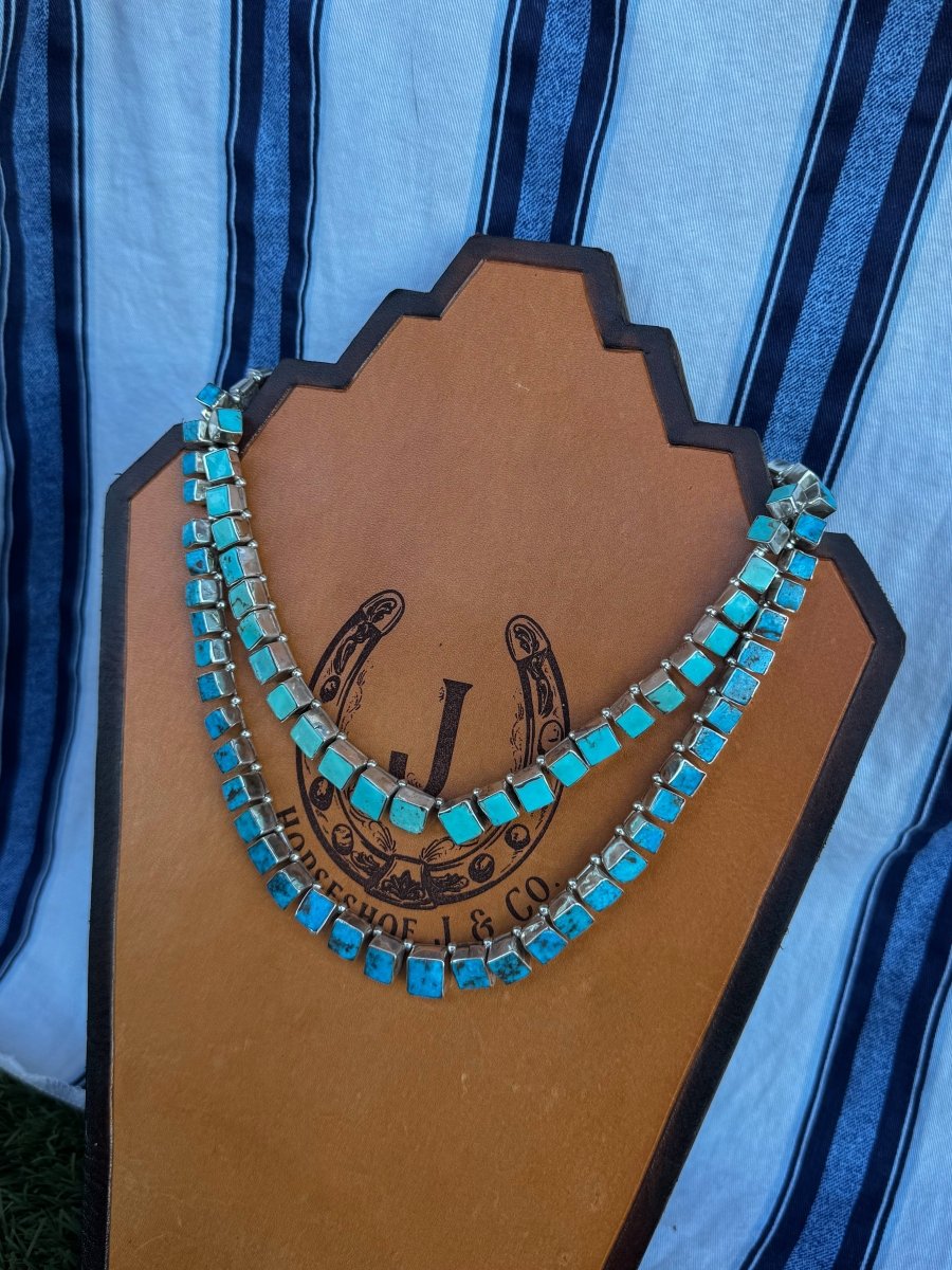 Lovesick Blues Turquoise Necklace - Horseshoe J & Co.