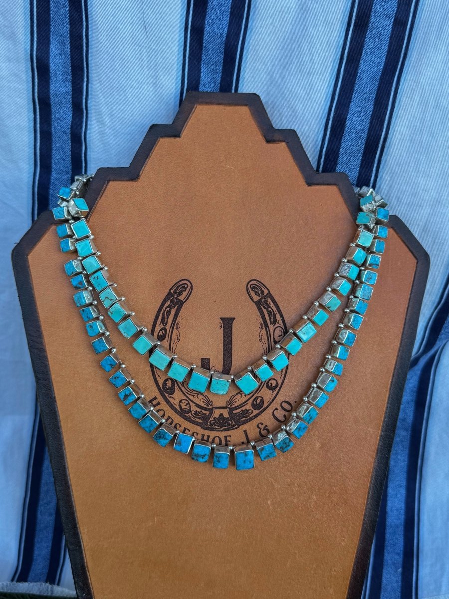 Lovesick Blues Turquoise Necklace - Horseshoe J & Co.