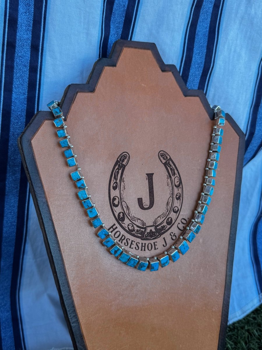 Lovesick Blues Turquoise Necklace - Horseshoe J & Co.