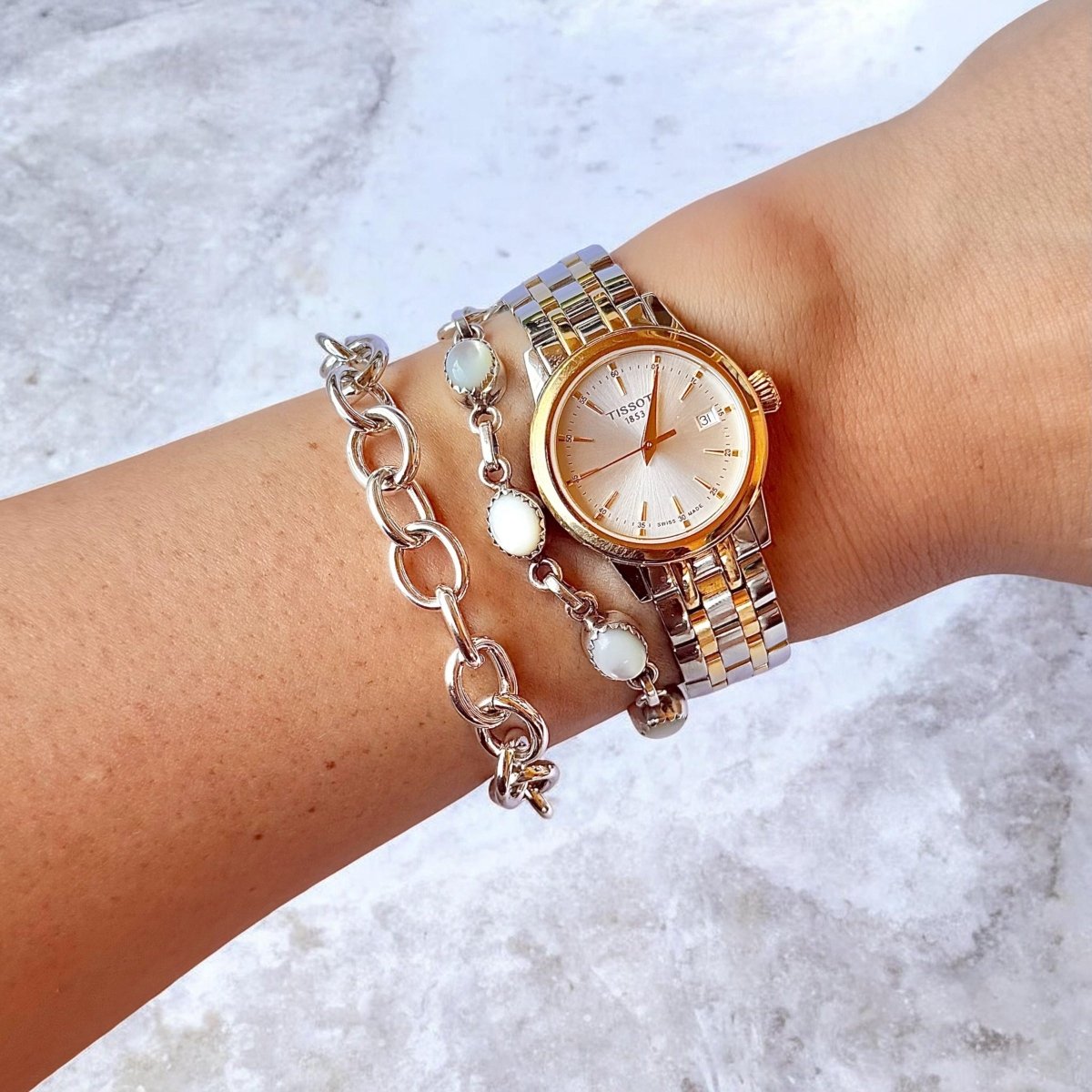 Marbleton Link Bracelet - Horseshoe J & Co.