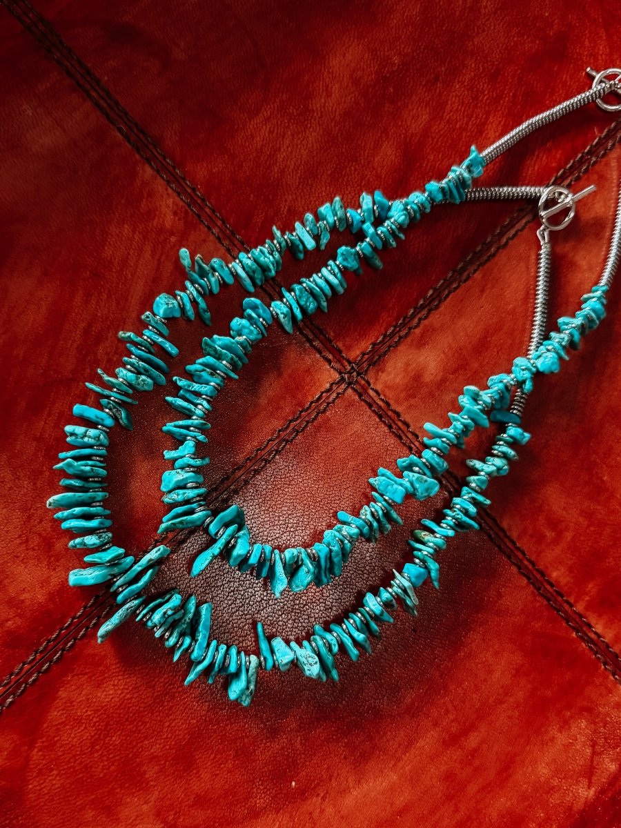 Maricopa Jagged Turquoise Necklace - Horseshoe J & Co.