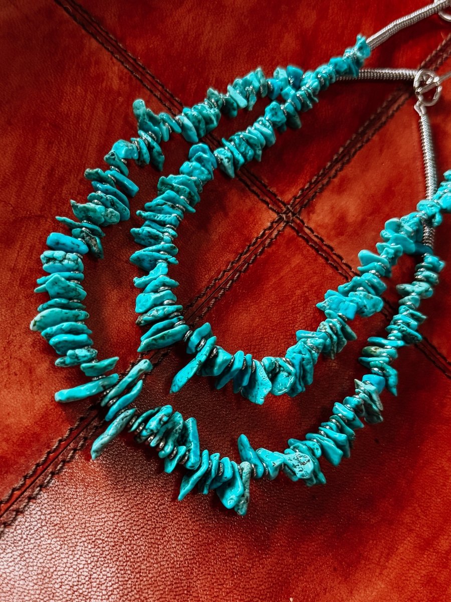 Maricopa Jagged Turquoise Necklace - Horseshoe J & Co.