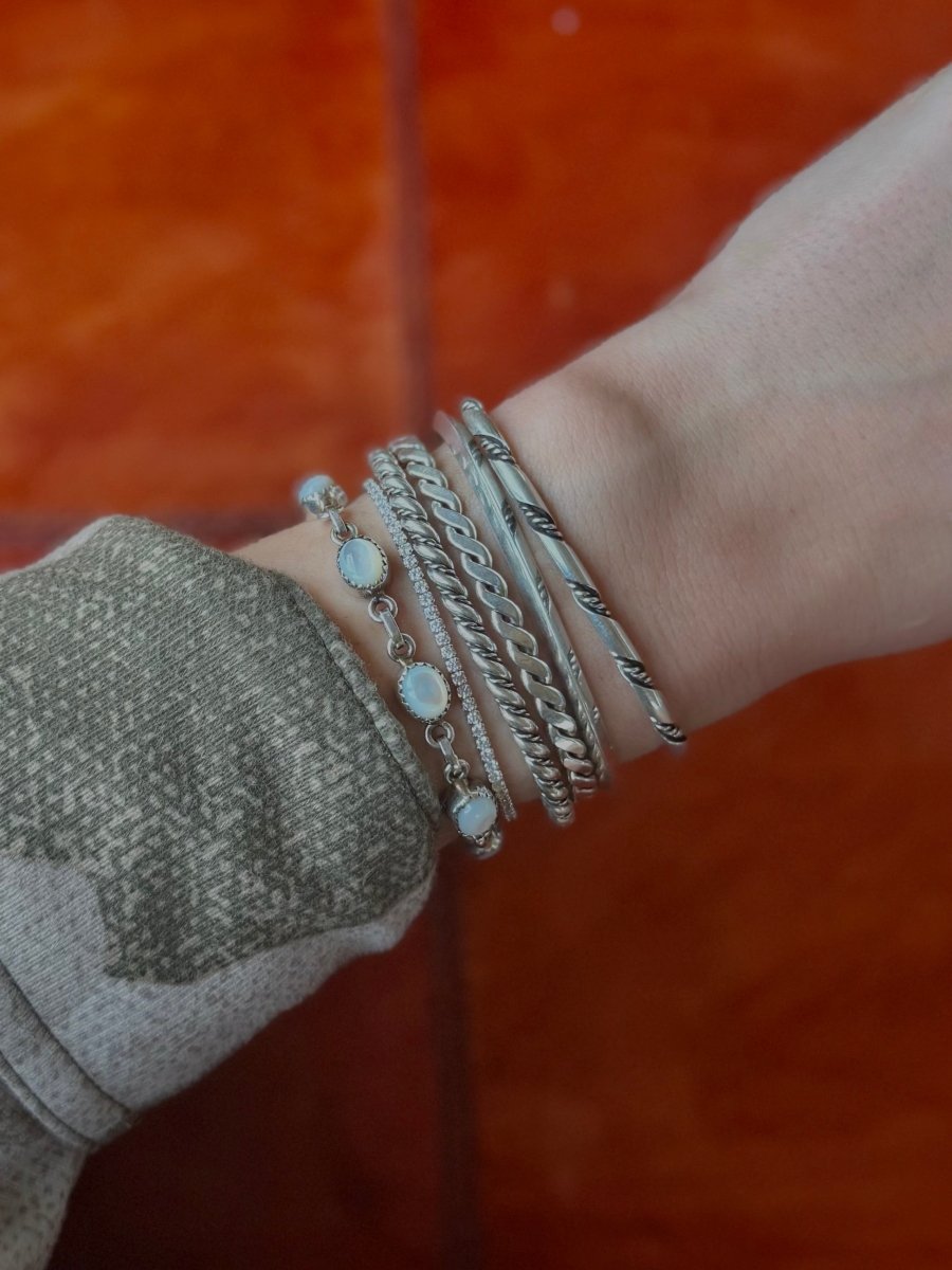 Mesa Silver Triangle Cuff Bracelet - Horseshoe J & Co.