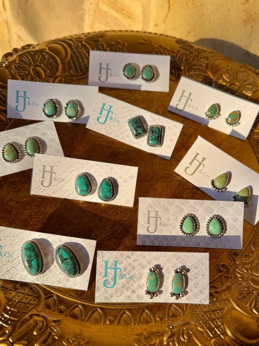 Mescal Turquoise Earrings - Horseshoe J & Co.
