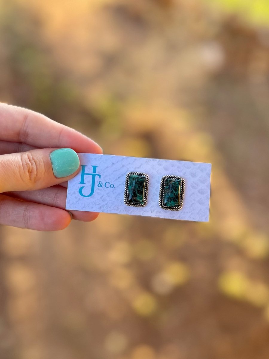 Mescal Turquoise Earrings - Horseshoe J & Co.