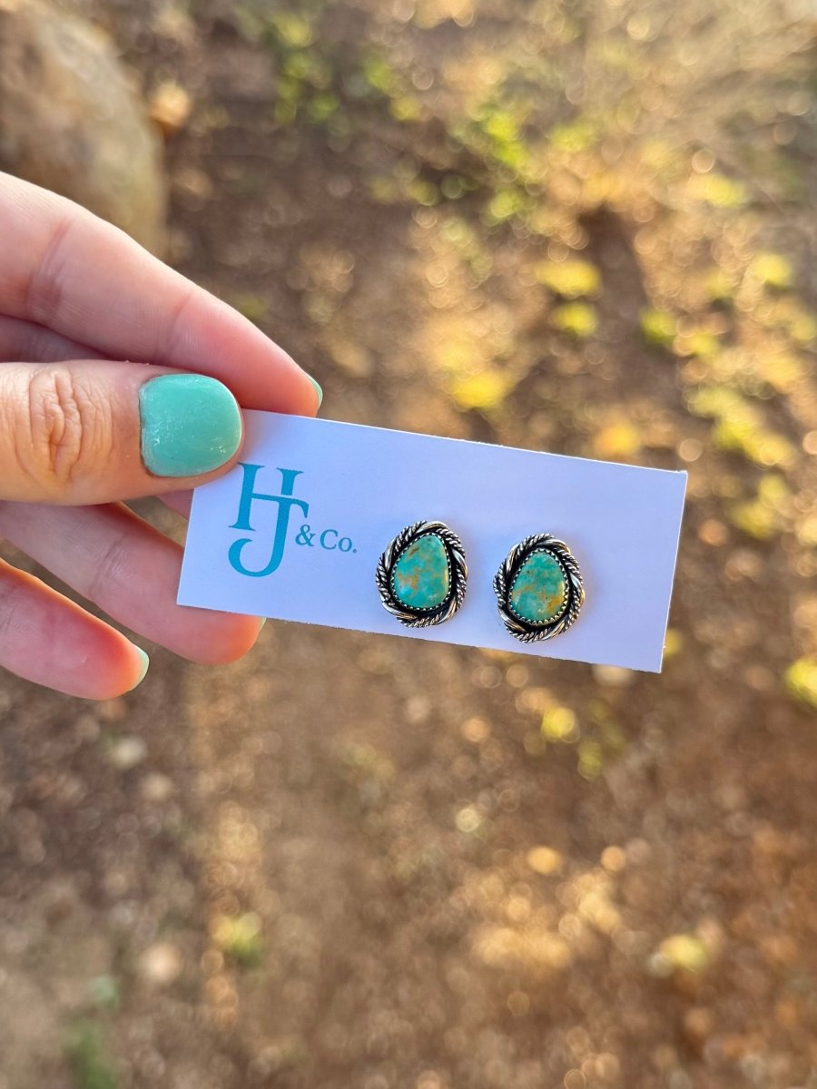 Mescal Turquoise Earrings - Horseshoe J & Co.