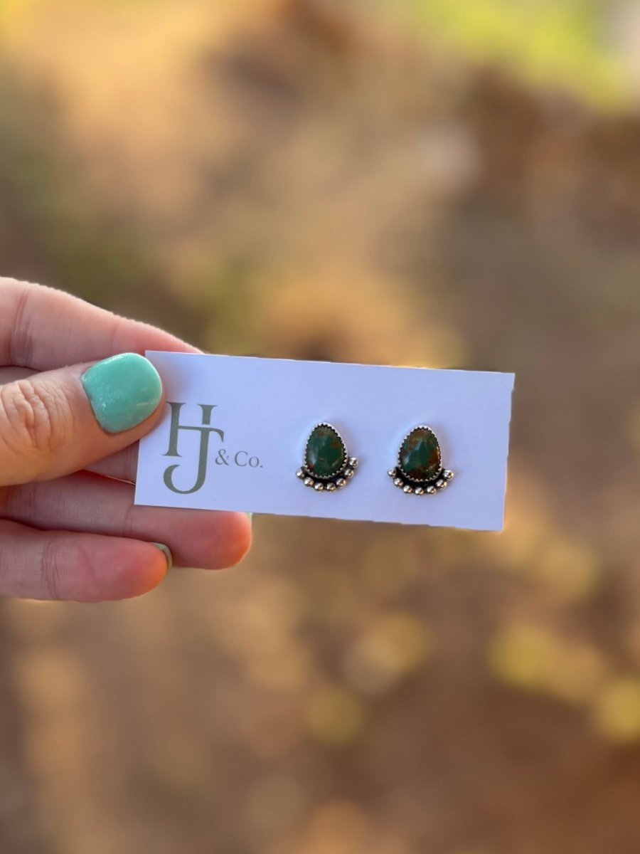 Mescal Turquoise Earrings - Horseshoe J & Co.