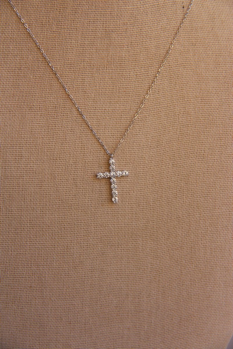 Missoula Large Studded Cross Necklace - Horseshoe J & Co.