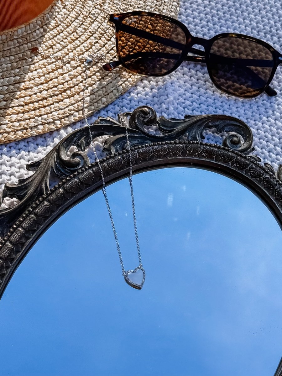 Molt Mother of Pearl Heart Necklace - Horseshoe J & Co.