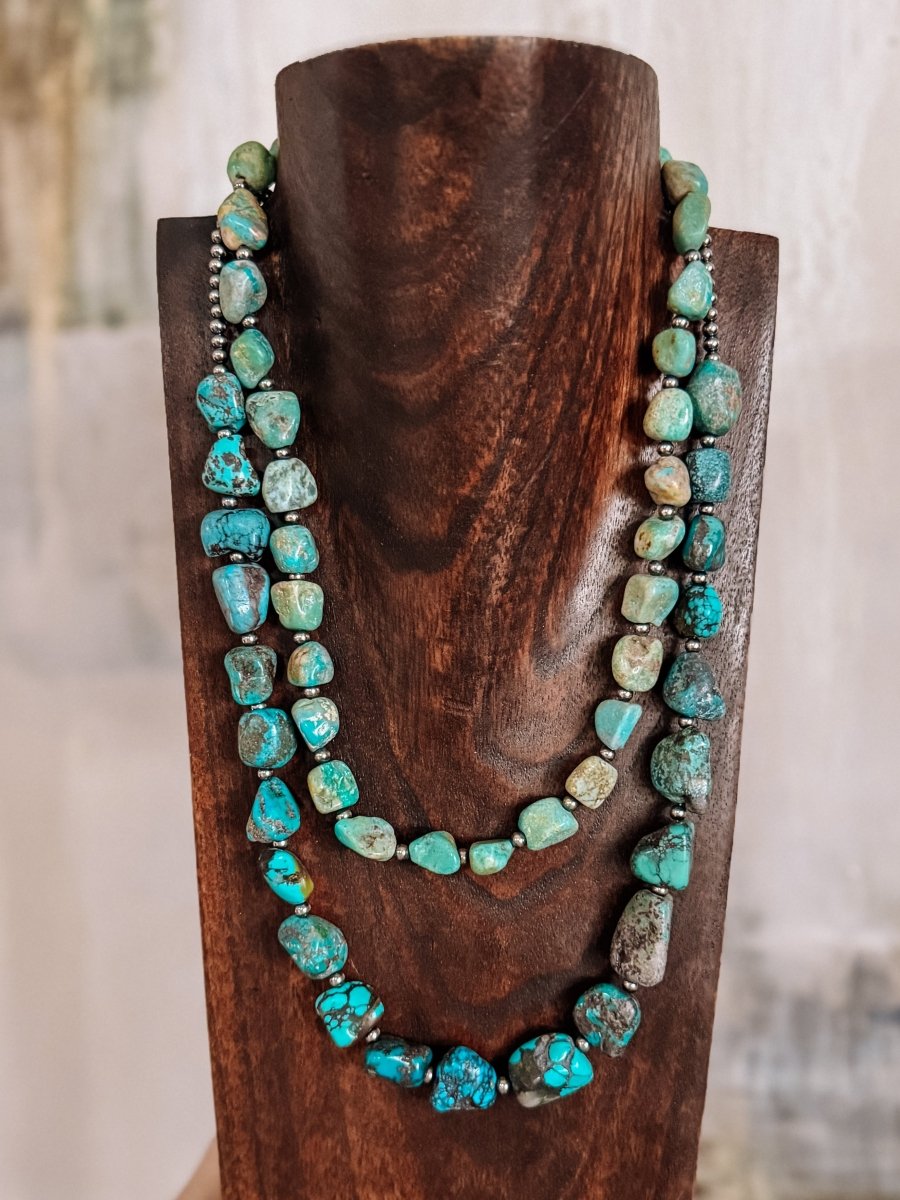 Morenci Turquoise Nugget Necklace - Horseshoe J & Co.