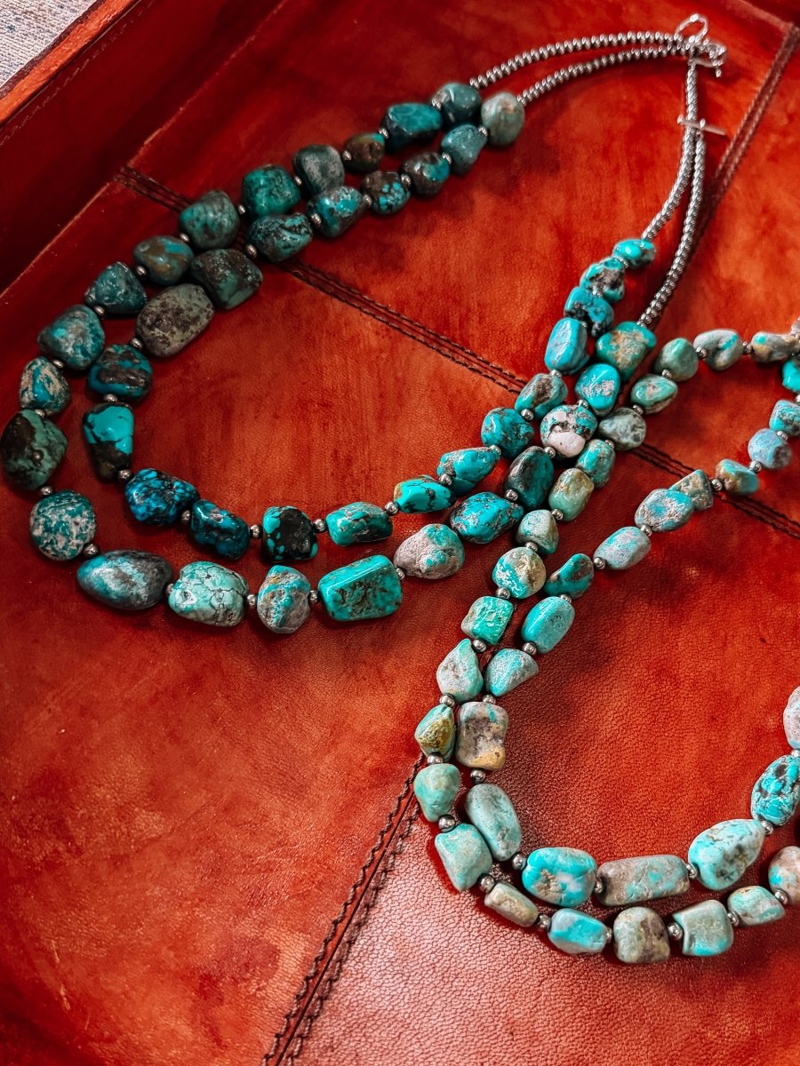 Morenci Turquoise Nugget Necklace - Horseshoe J & Co.