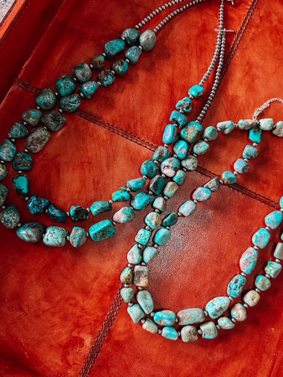 Morenci Turquoise Nugget Necklace - Horseshoe J & Co.