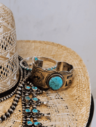 Moulton Turquoise Cuff Bracelet - Horseshoe J & Co.