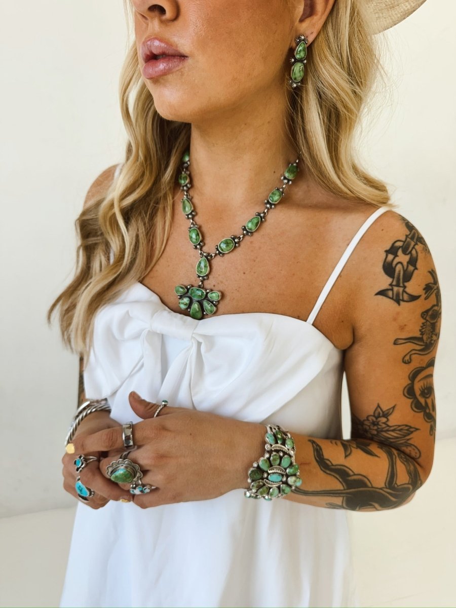 Nashville Turquoise Necklace + Earring Set - Horseshoe J & Co.