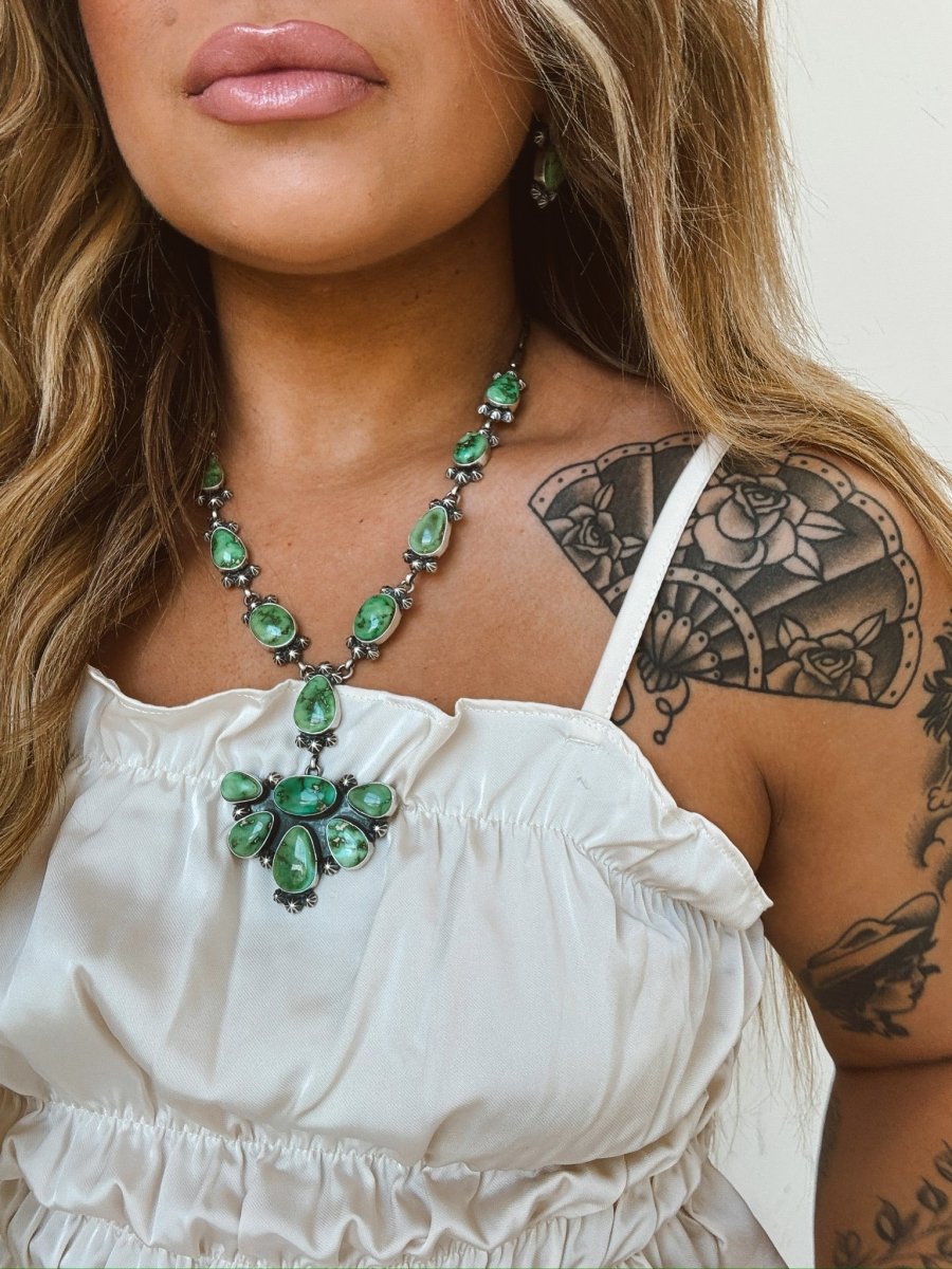 Nashville Turquoise Necklace + Earring Set - Horseshoe J & Co.