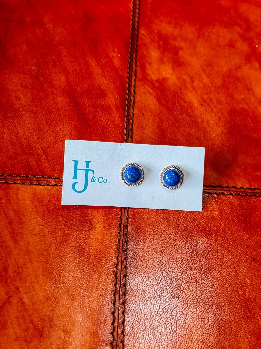 Niota Blue Lapis Earrings - Horseshoe J & Co.