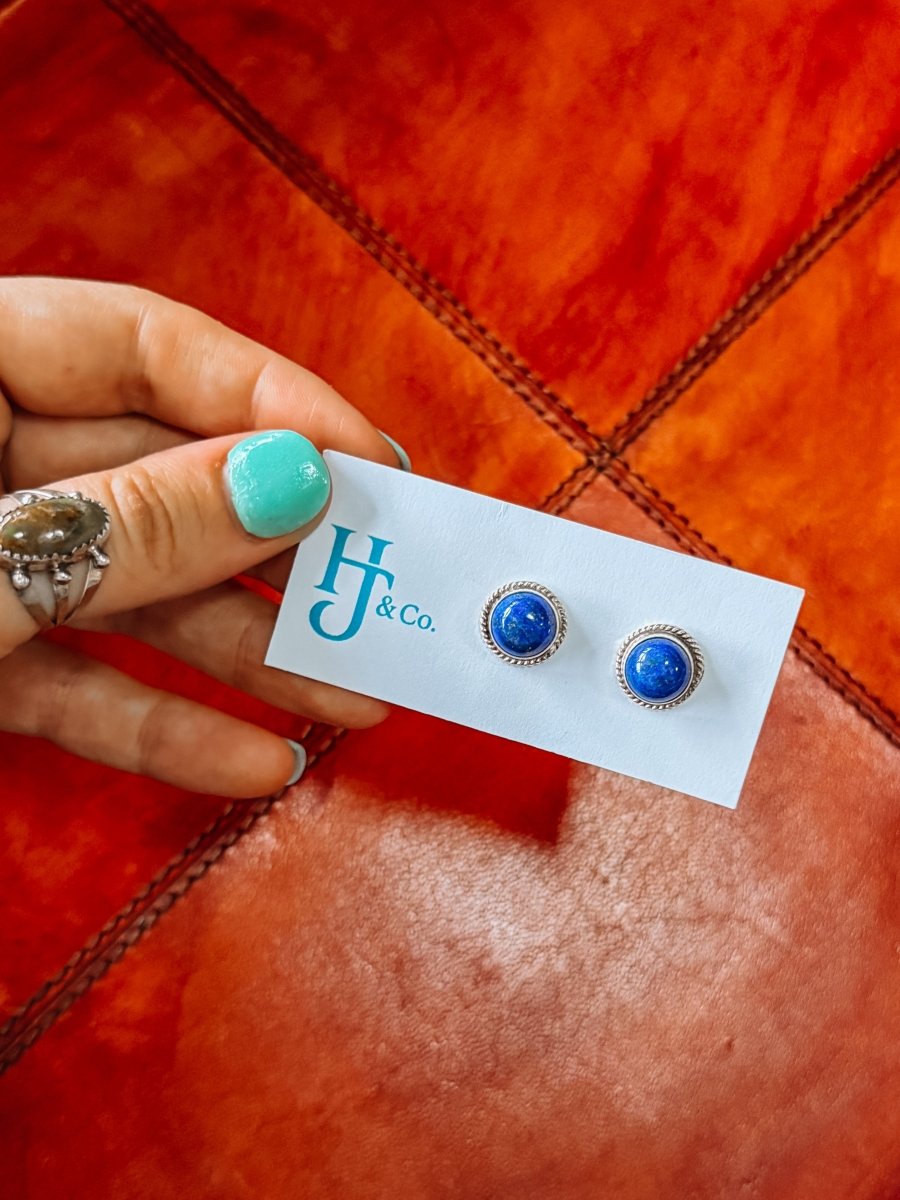 Niota Blue Lapis Earrings - Horseshoe J & Co.