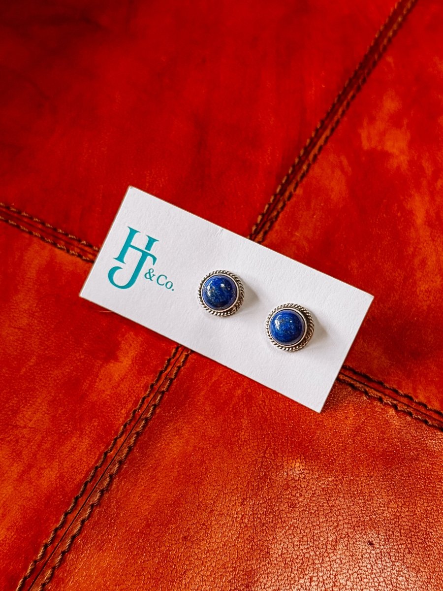 Niota Blue Lapis Earrings - Horseshoe J & Co.