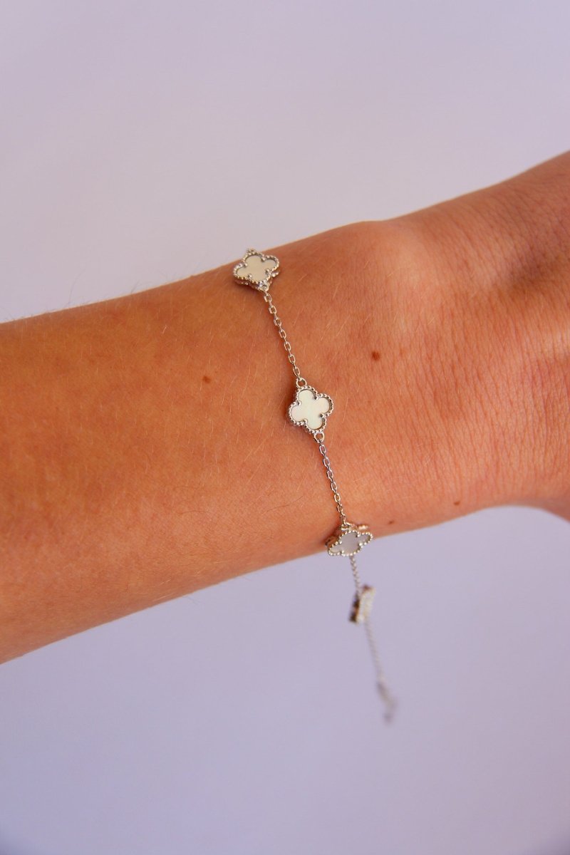Nye Mother of Pearl Clover Bracelet - Horseshoe J & Co.