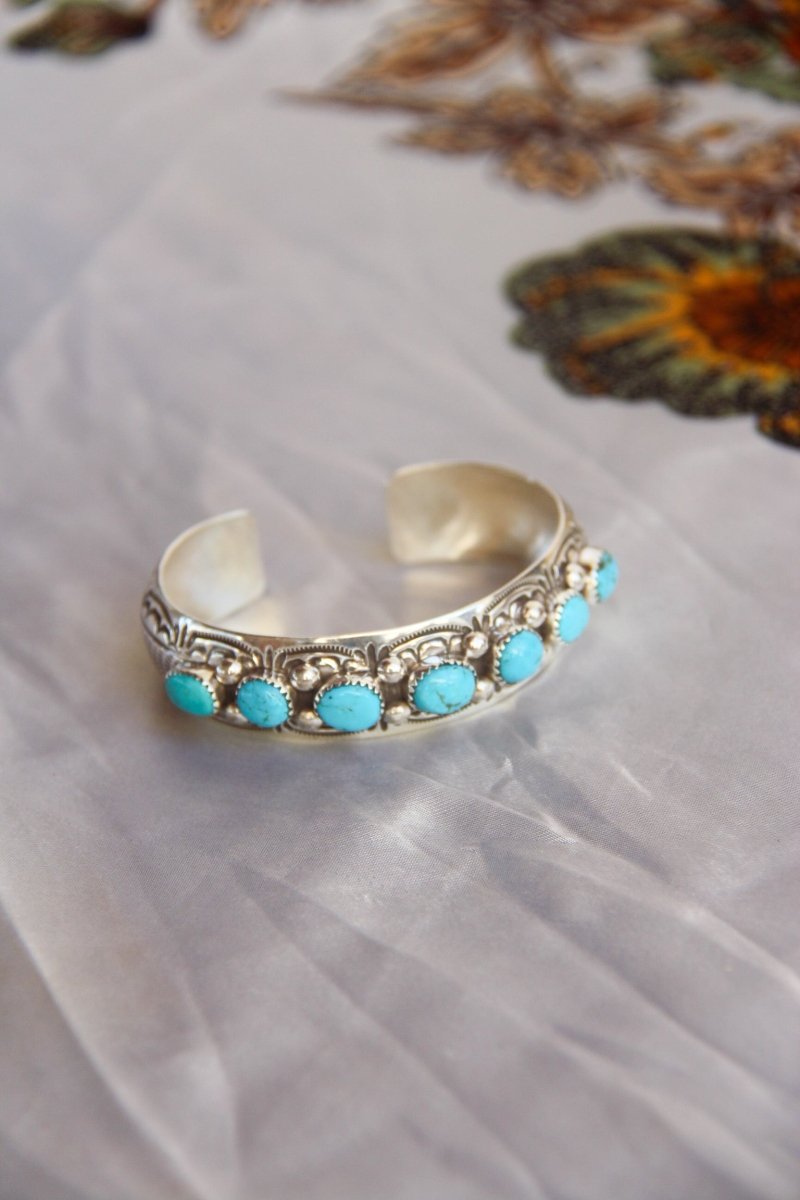 Opheim Turquoise Cuff Bracelet - Horseshoe J & Co.