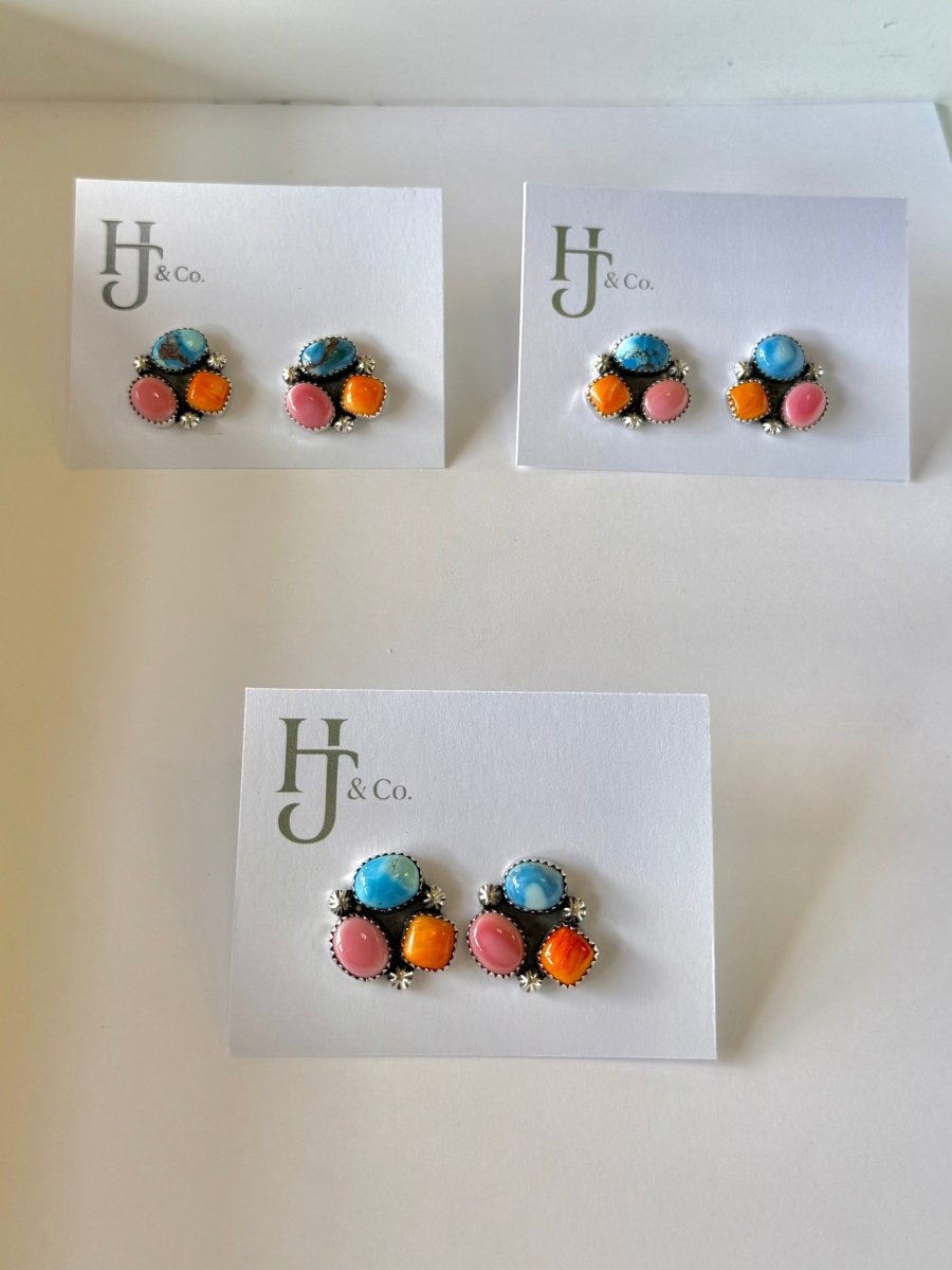 Paloma Cluster Earrings - Horseshoe J & Co.