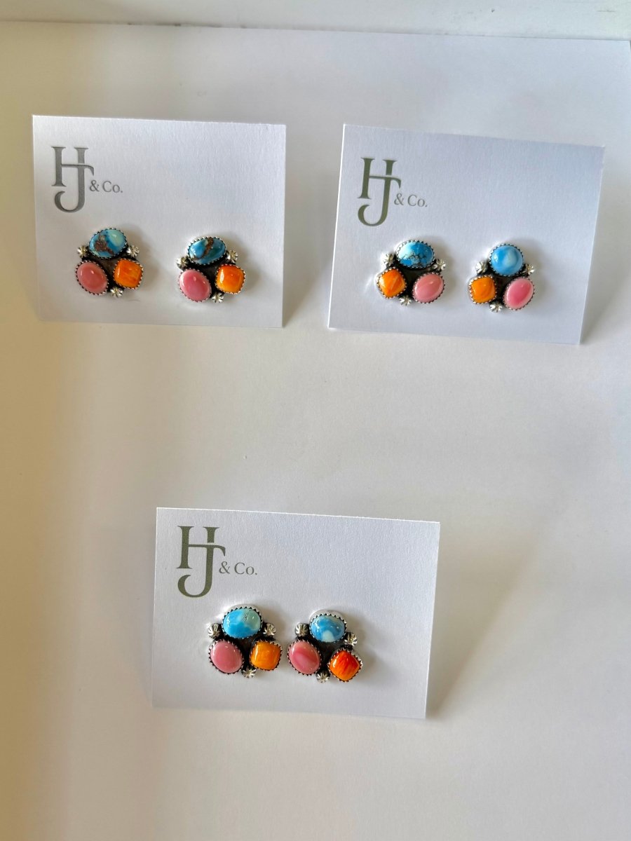 Paloma Cluster Earrings - Horseshoe J & Co.