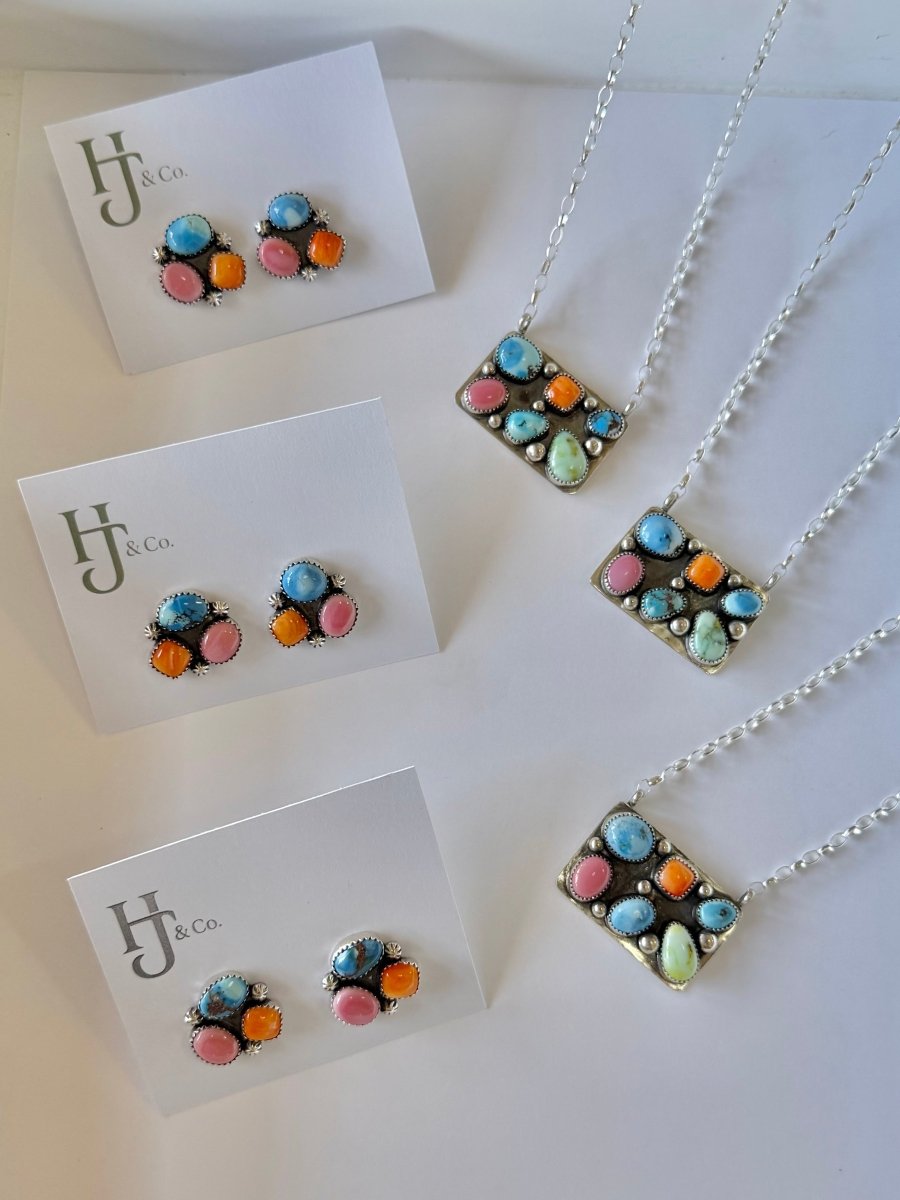 Paloma Cluster Necklace - Horseshoe J & Co.